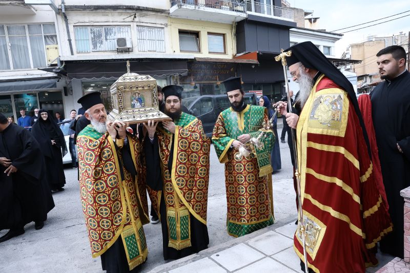 Η Σύναξη του Οσίου Γεωργίου του νέου ομολογητού (Καρσλίδη) στην Ιερά Μητρόπολη Δράμας.